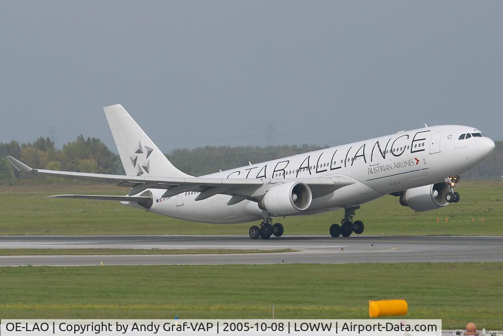 OE-LAO, 2000 Airbus A330-223 C/N 181, Austrian Airlines A330-200