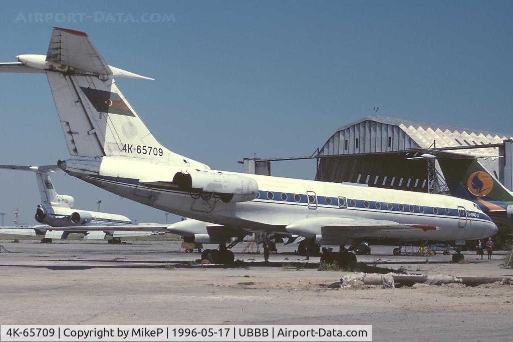 4K-65709, Tupolev Tu-134B-3 C/N 63484, This aircraft was scrapped here at Baku.