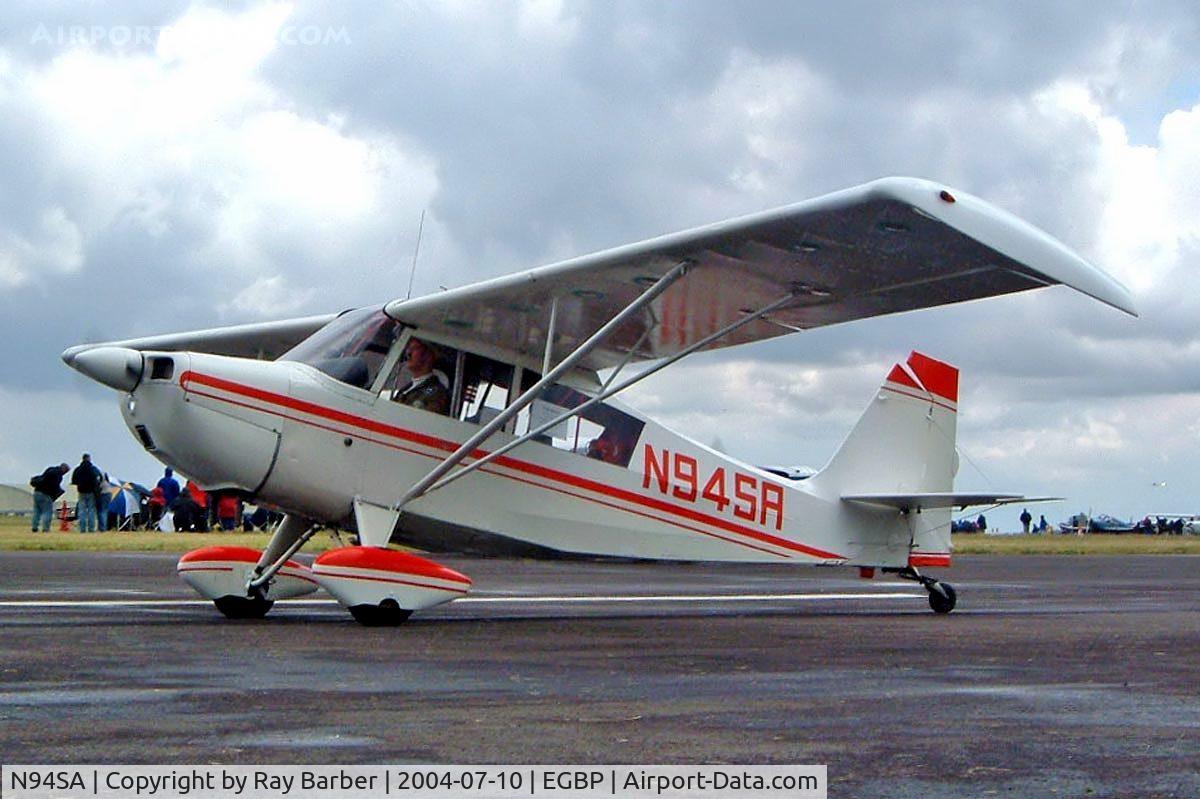 N94SA, 1965 Champion 7ECA Citabria C/N 227, Seen at the PFA Fly in 2004 Kemble UK.