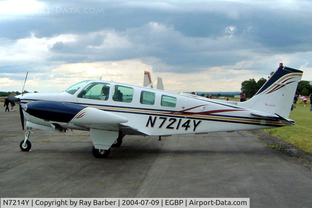N7214Y, 1984 Beech A36 Bonanza 36 C/N E-2169, Seen at the PFA Fly in 2004 Kemble UK.