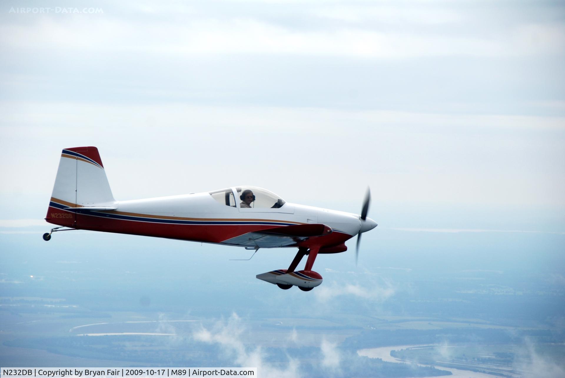 N232DB, 2006 Vans RV-6 C/N 60541, John Flying Back From Arkansas