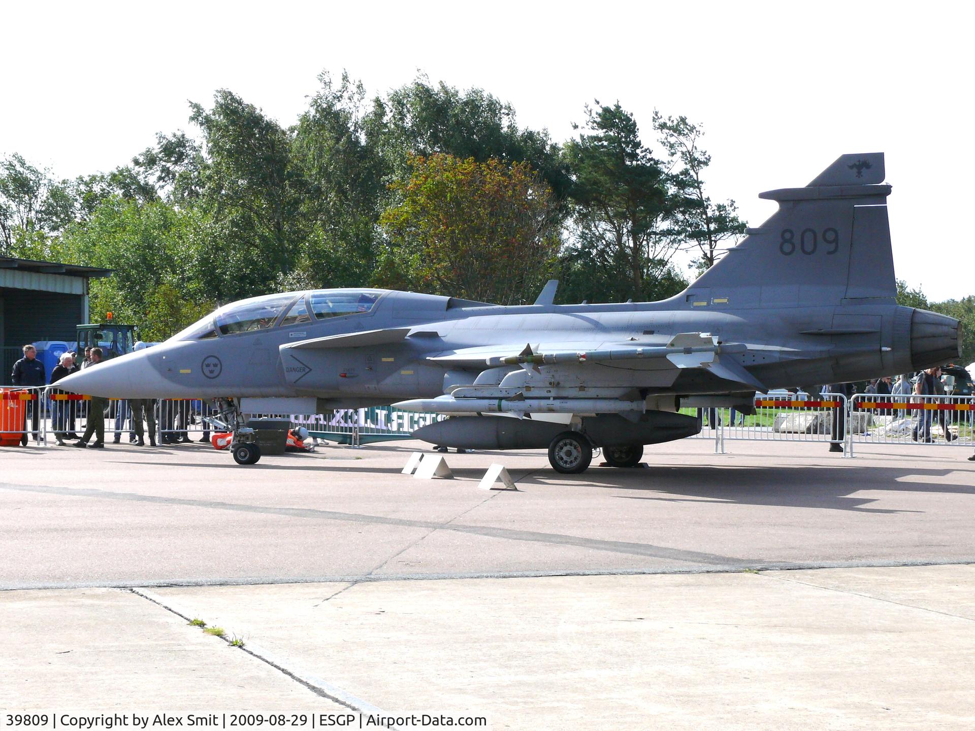 39809, Saab JAS-39B Gripen C/N 39809, SAAB SJ39B Gripen 39809 Swedish Air Force