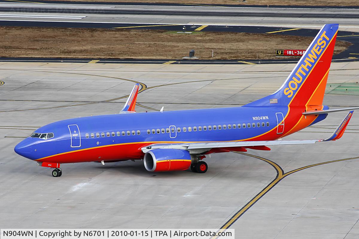 N904WN, 2008 Boeing 737-7H4 C/N 36616, Southwest