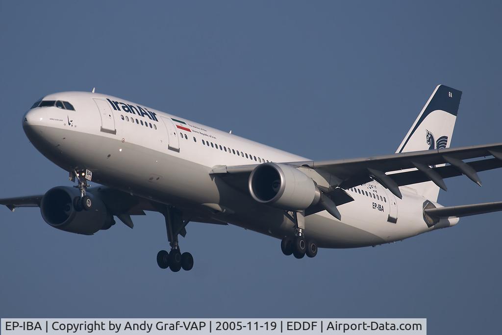 EP-IBA, 1993 Airbus A300B4-605R C/N 723, Iran Air A300-600