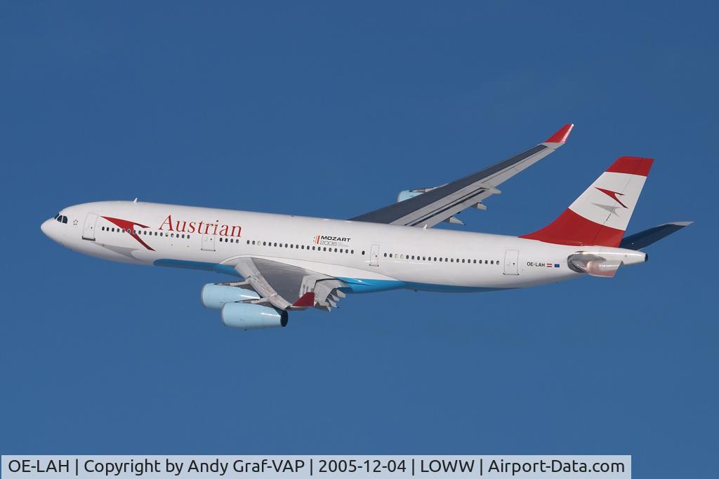 OE-LAH, 1995 Airbus A340-212 C/N 081, Austrian Airlines A340-200
