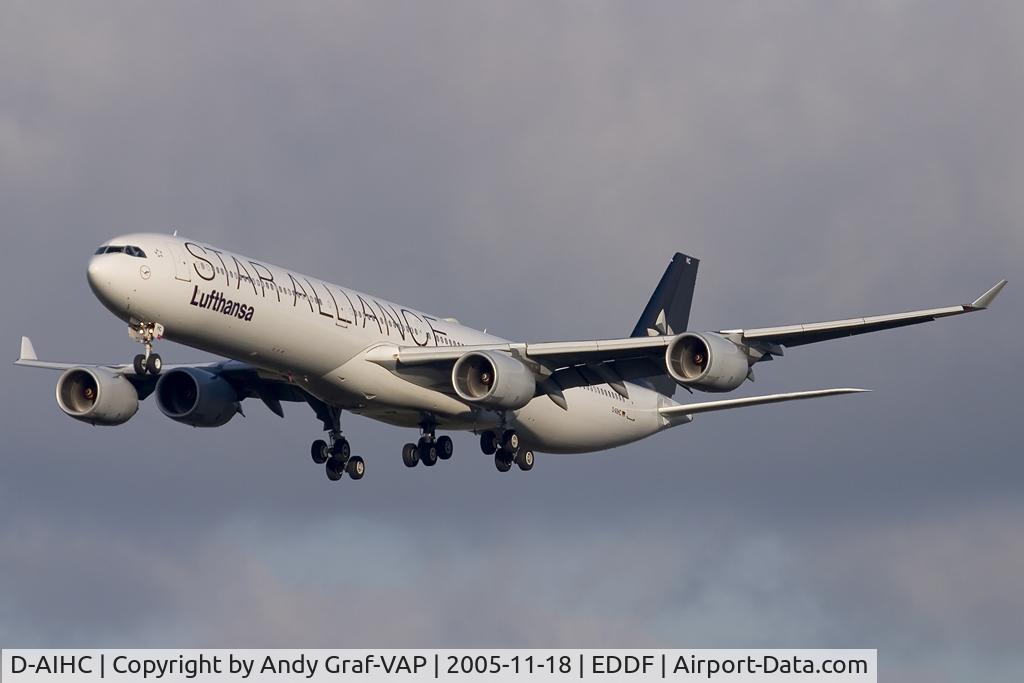 D-AIHC, 2003 Airbus A340-642 C/N 523, Lufthansa A340-600