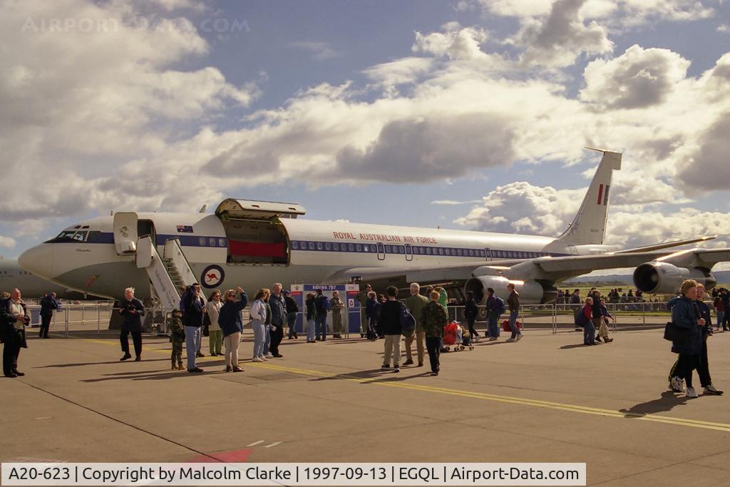 A20-623, 1968 Boeing 707-338C C/N 19623, Boeing 707-338C-KC at RAF Leuchars in 1997.