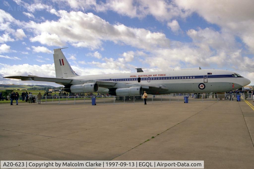 A20-623, 1968 Boeing 707-338C C/N 19623, Boeing 707-338C-KC at RAF Leuchars in 1997.