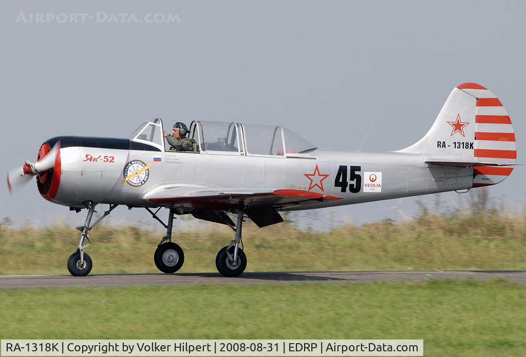 RA-1318K, 1988 Yakovlev Yak-52 C/N 888603, at Pirmasens open day