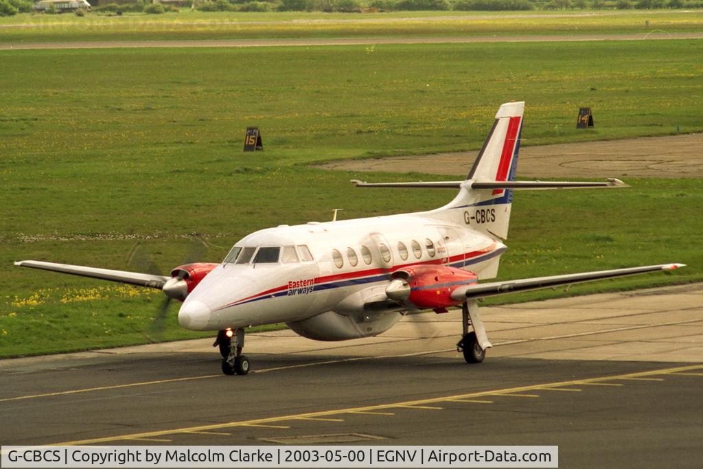 G-CBCS, 1989 British Aerospace BAe-3201 Jetstream 32 C/N 842, British Aerospace Jetstream 3202 at Durham tees valley Airport, UK.