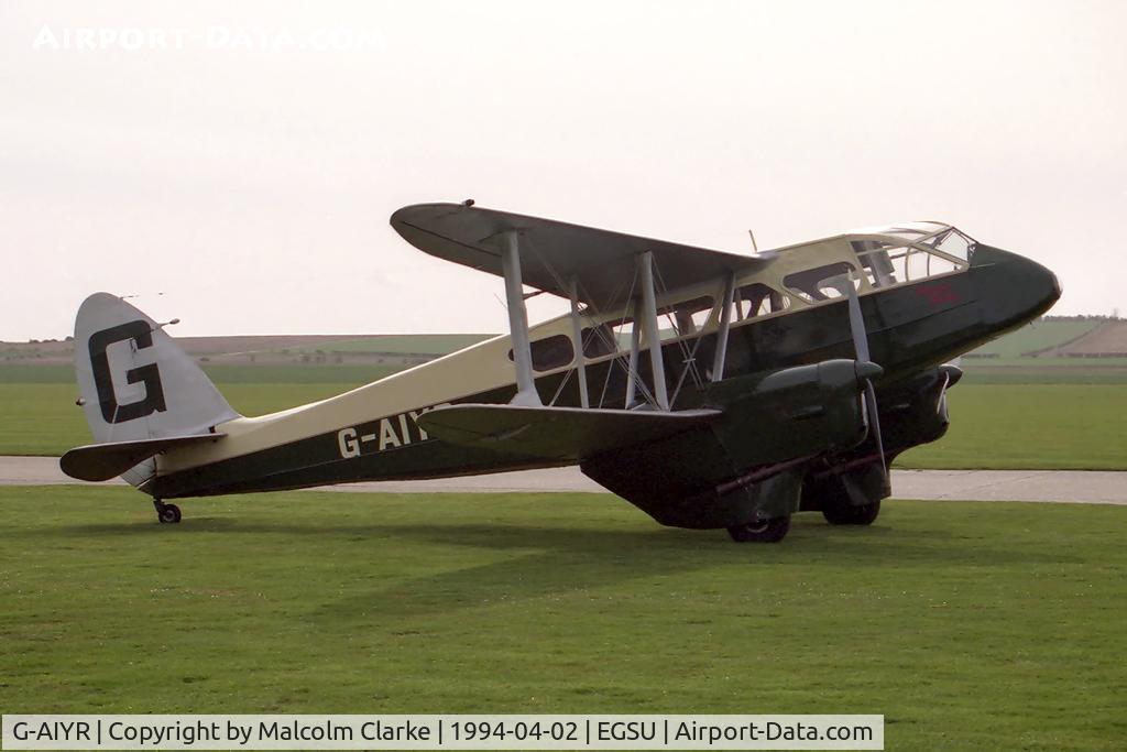 G-AIYR, 1943 De Havilland DH-89A Dominie/Dragon Rapide C/N 6676, De Havilland DH-89A Dominie at the Imperial War Museum, Duxford in 1994.