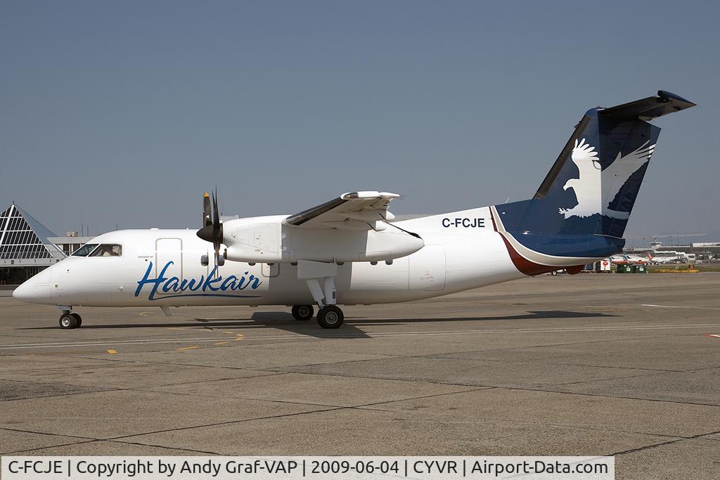 C-FCJE, 1989 De Havilland Canada DHC-8-102 Dash 8 C/N 165, Hawkair DHC 8-100