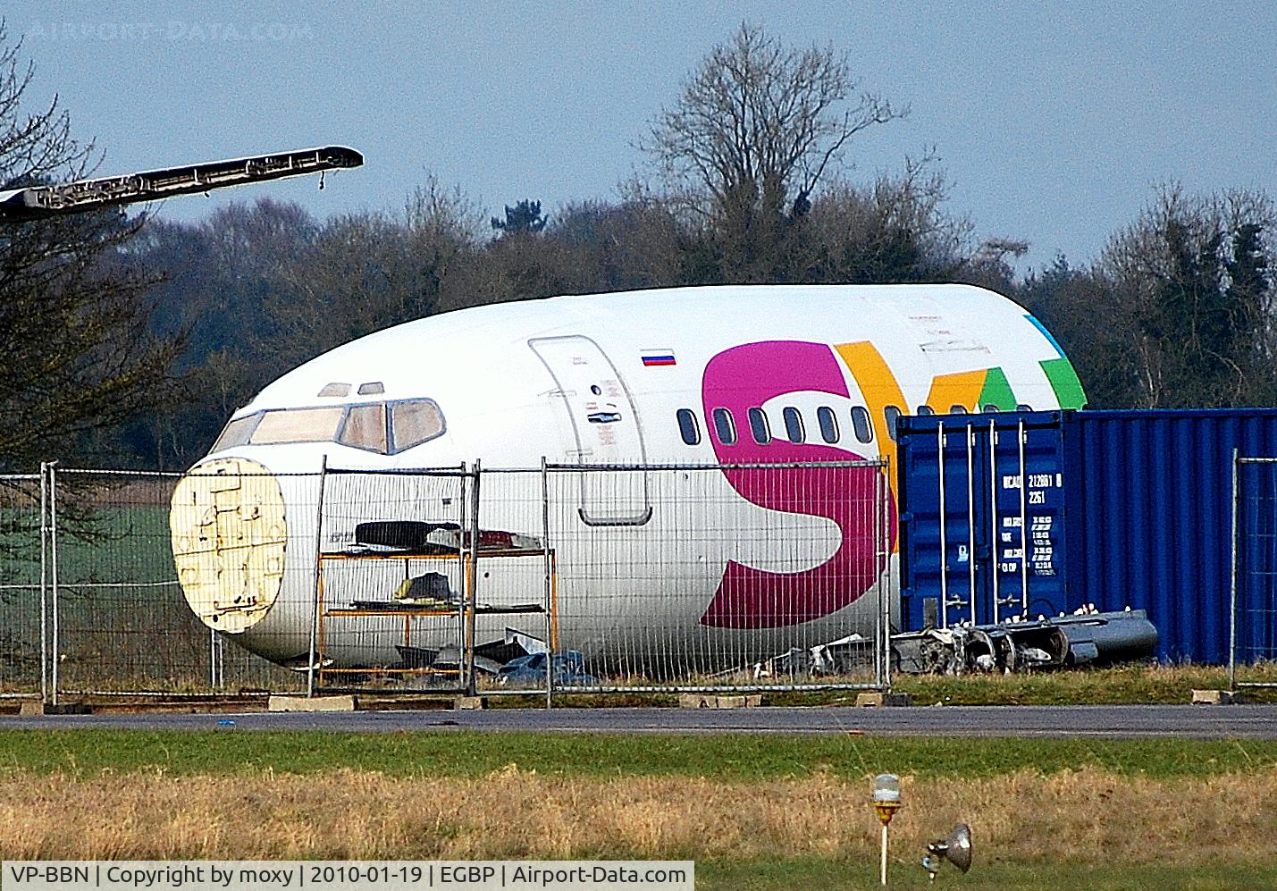 VP-BBN, 1986 Boeing 737-330 C/N 23527, What's left of Sky Express B737-330 at Kemble