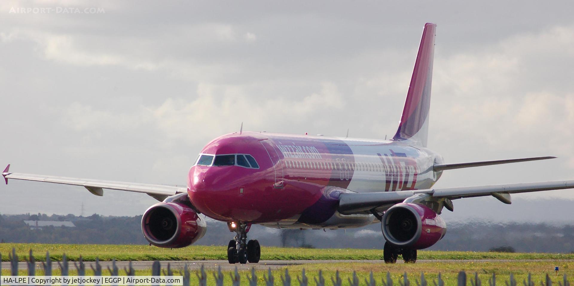 HA-LPE, 2002 Airbus A320-233 C/N 1892, Moving to threshold at LPL John Lennon