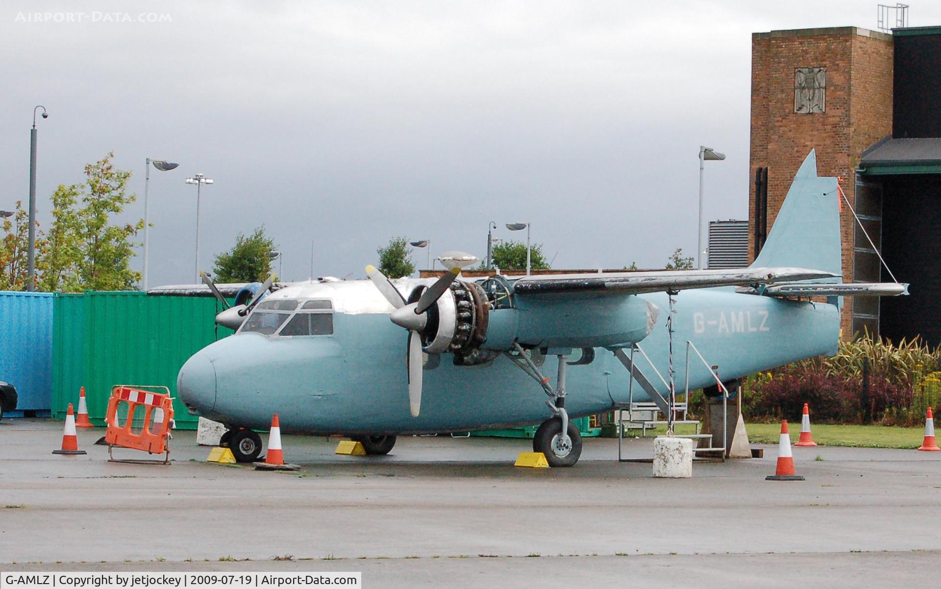 G-AMLZ, Percival P-50 Prince 6E C/N P50-46, Under Restoration at the old Speke airport