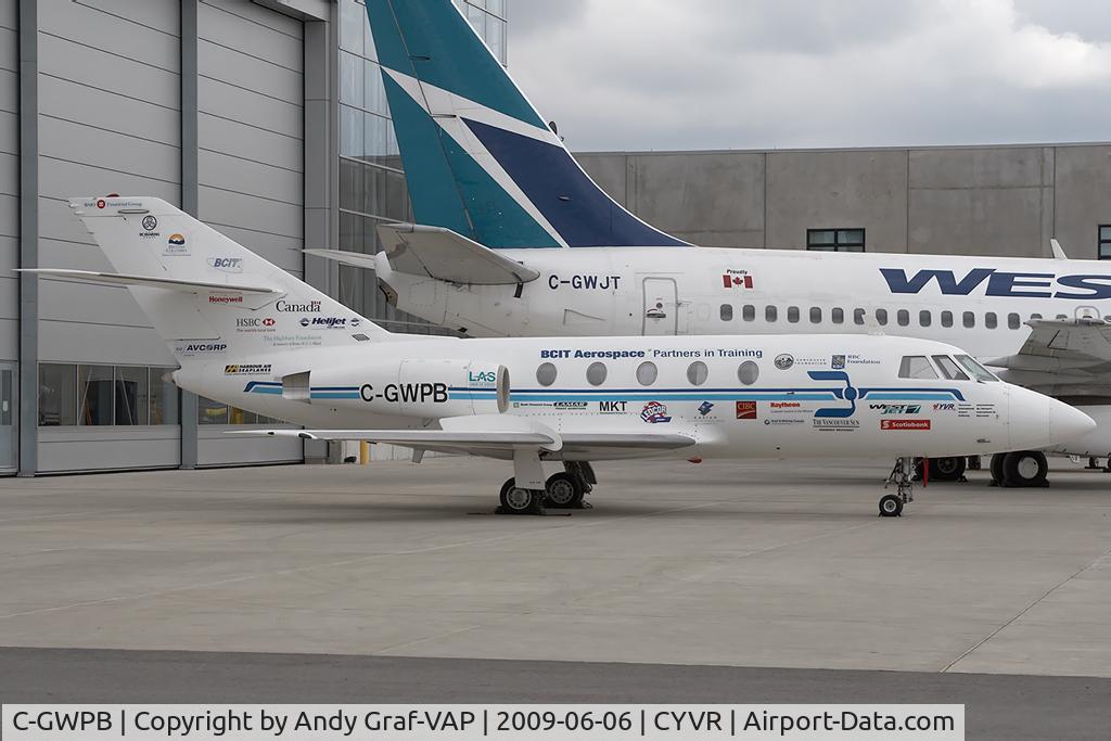 C-GWPB, 1967 Dassault Falcon 20 C/N 92, BCIT Falcon 20