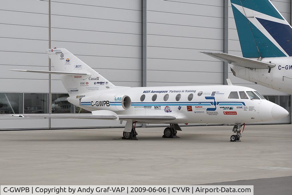 C-GWPB, 1967 Dassault Falcon 20 C/N 92, BCIT Falcon 20