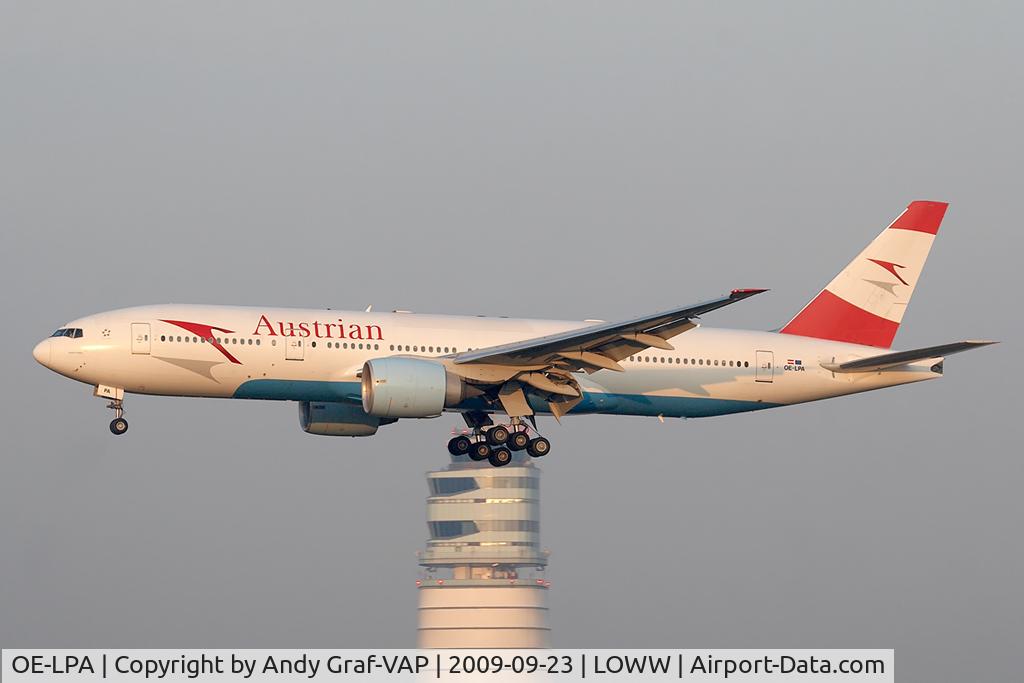 OE-LPA, 1997 Boeing 777-2Z9/ER C/N 28698, Austrian Airlines 777-200
