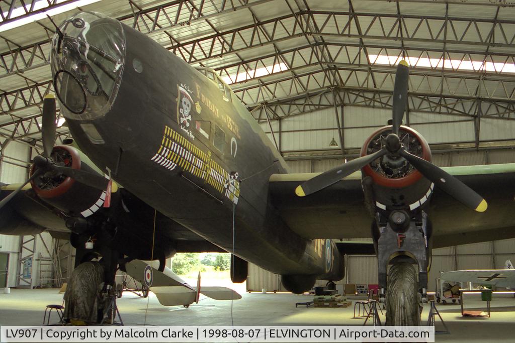 LV907, Handley Page HP-59 Halifax III C/N HR792, Handley Page HP-59 Halifax 111 at The Yorkshire Air Museum, Elvington, UK in 1998.