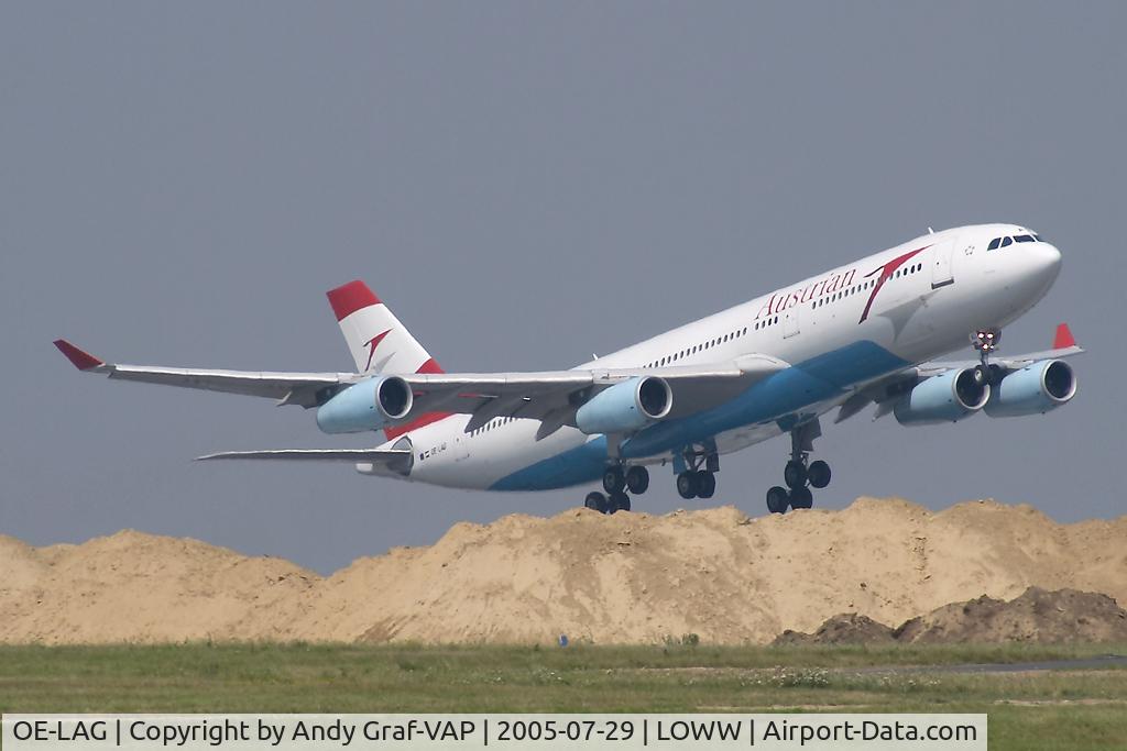 OE-LAG, 1995 Airbus A340-212 C/N 075, Austrian Airlines A340-200