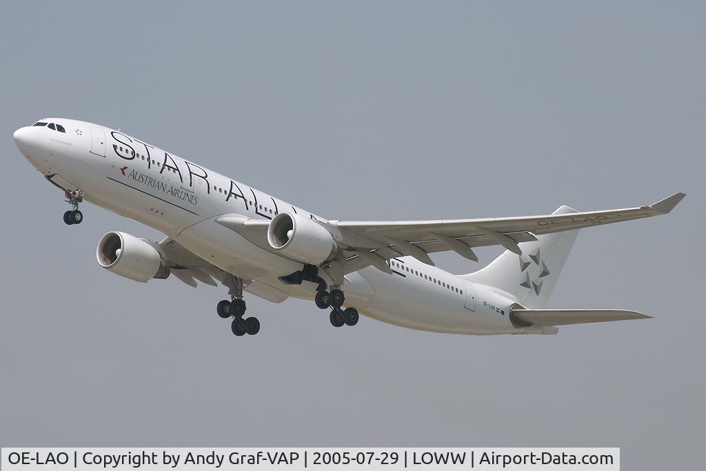 OE-LAO, 2000 Airbus A330-223 C/N 181, Austrian Airlines A330-200