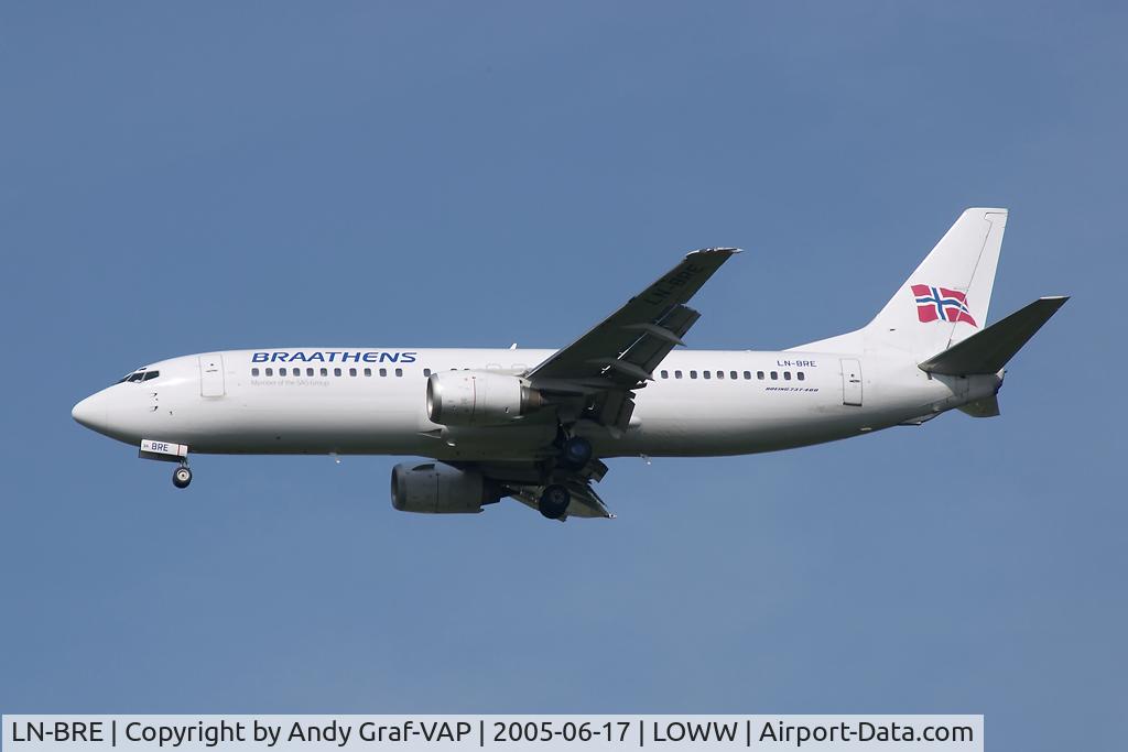 LN-BRE, 1990 Boeing 737-405 C/N 24643, Braathens 737-400
