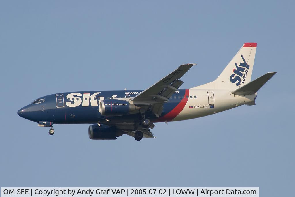 OM-SEE, 1992 Boeing 737-53C C/N 24827, Skyeurope 737-300