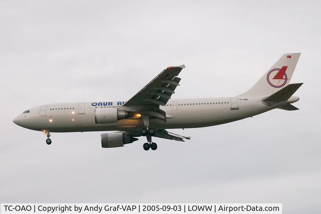 TC-OAO, 1996 Airbus A300B4-605R C/N 764, Onur Air A300-600