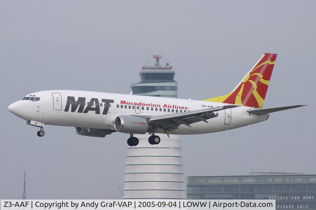Z3-AAF, 1988 Boeing 737-3B7 C/N 23858, Macedonian Airlines 737-300