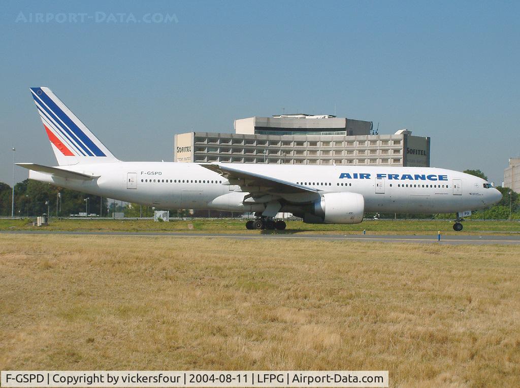 F-GSPD, 1998 Boeing 777-228/ER C/N 29005, Air France