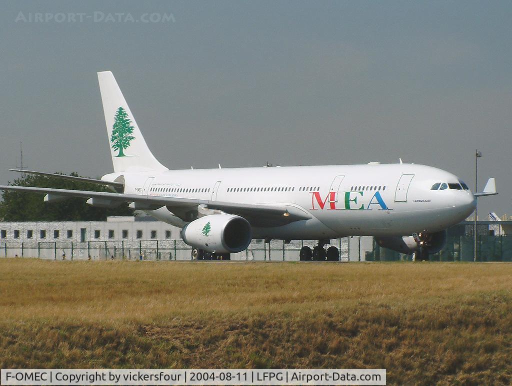 F-OMEC, 2003 Airbus A330-243 C/N 532, MEA
