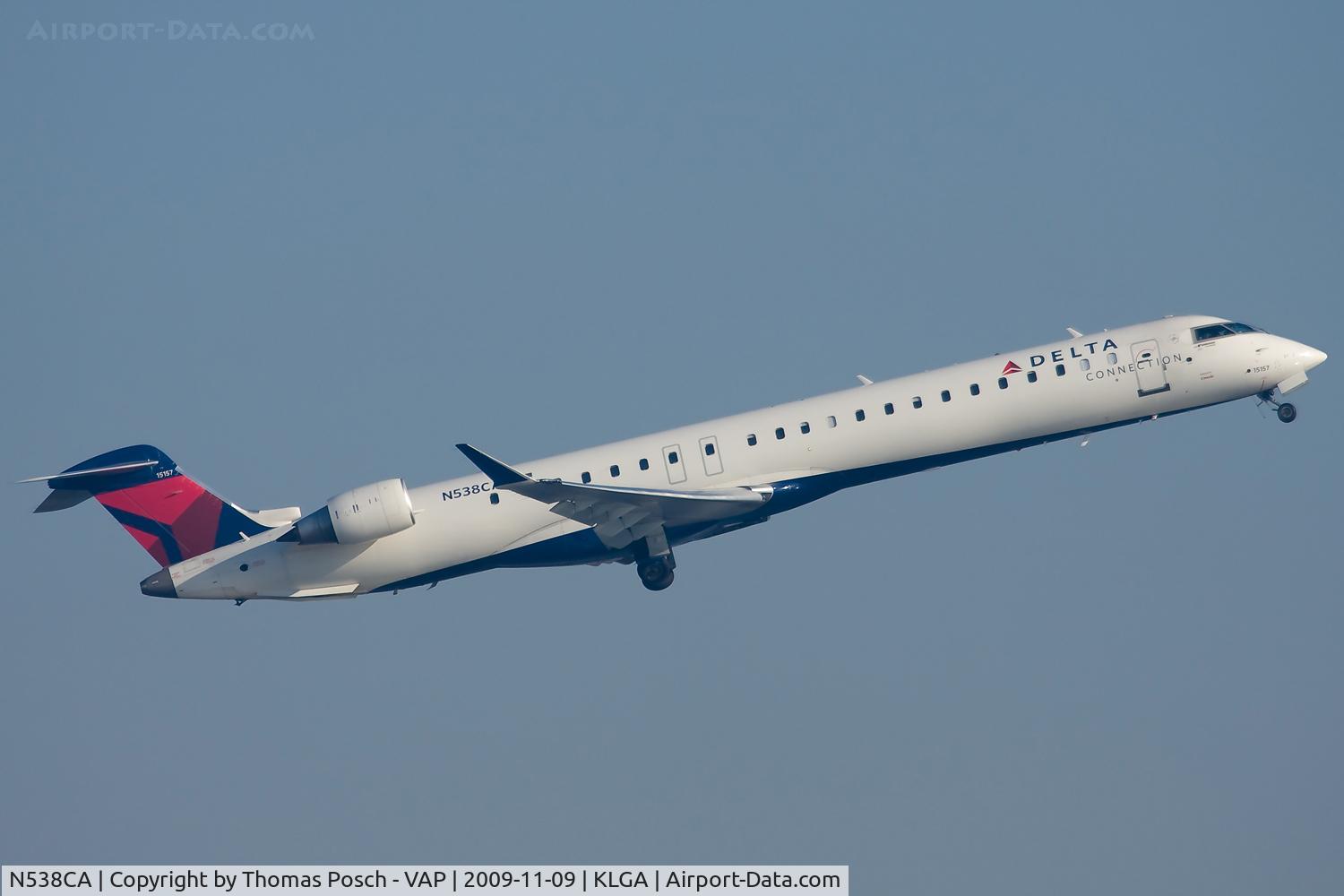 N538CA, 2008 Bombardier CRJ-900ER (CL-600-2D24) C/N 15157, Delta Connection