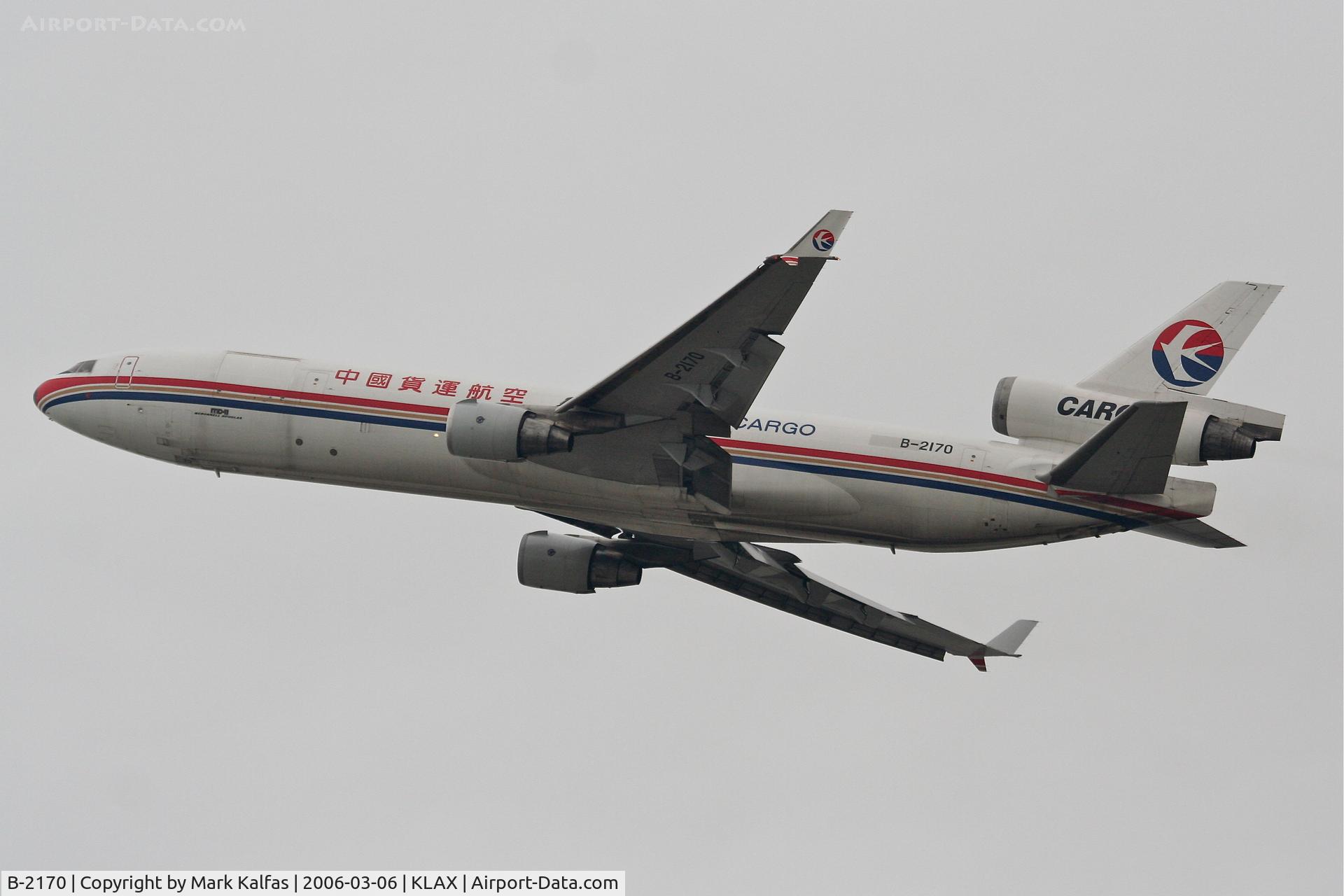 B-2170, 1991 McDonnell Douglas MD-11F C/N 48461, China Eastern Cargo MD-11F, 25R departure KLAX.