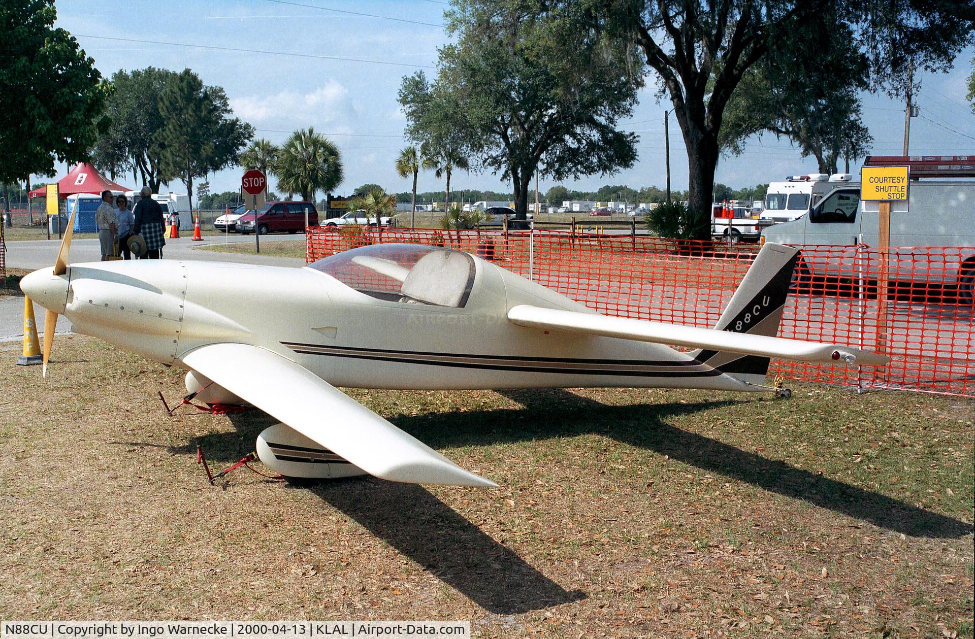 N88CU, 1989 Viking DragonFly C/N 703, Dragonfly (Ufkes) outside the ISAM (International Sport Aviation Museum) during Sun 'n Fun 2000, Lakeland FL
