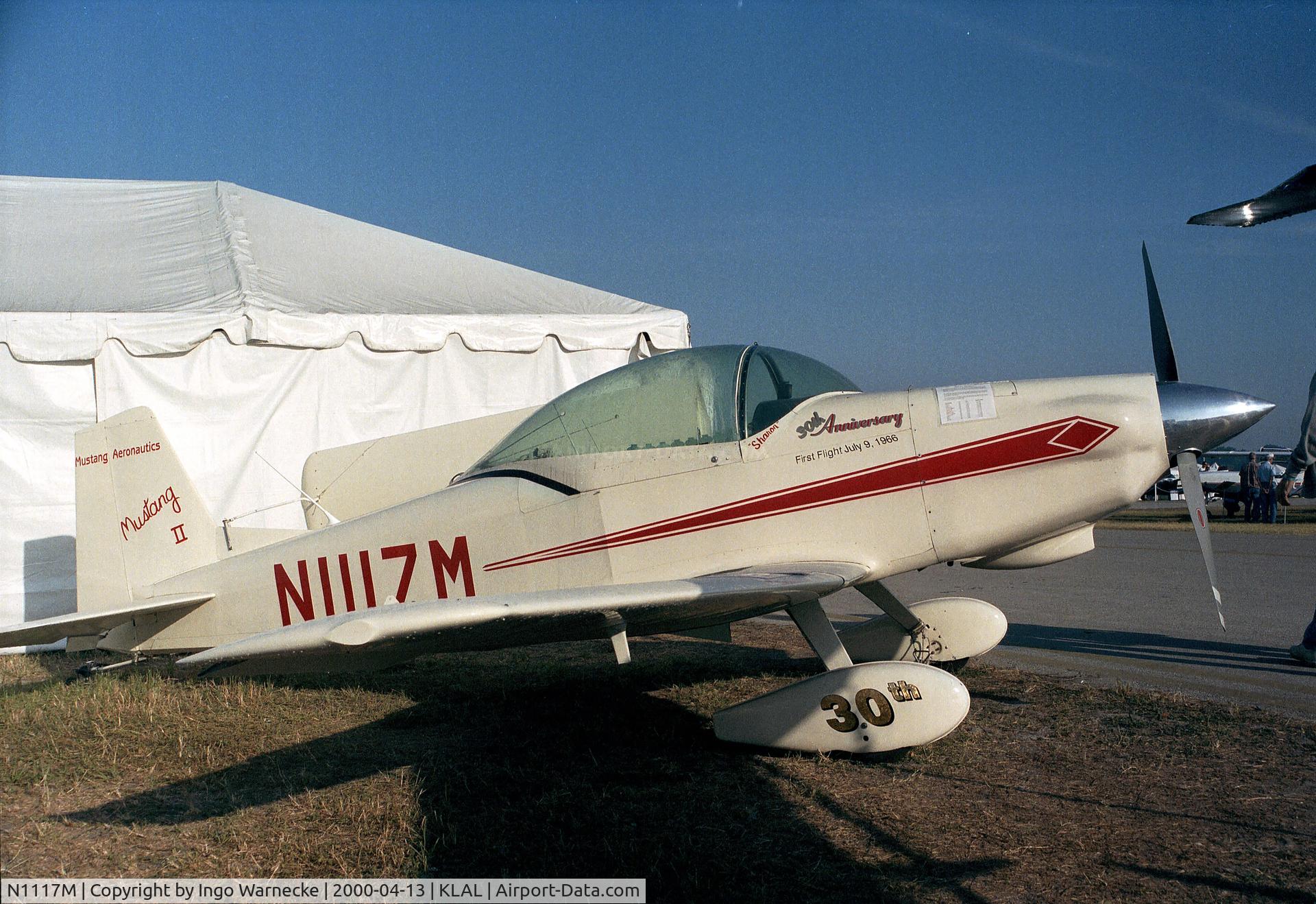 N1117M, 1966 Mustang Aeronautics Mustang II C/N M-II-1, Bushby Midget Mustang M-II at 2000 Sun 'n Fun, Lakeland FL