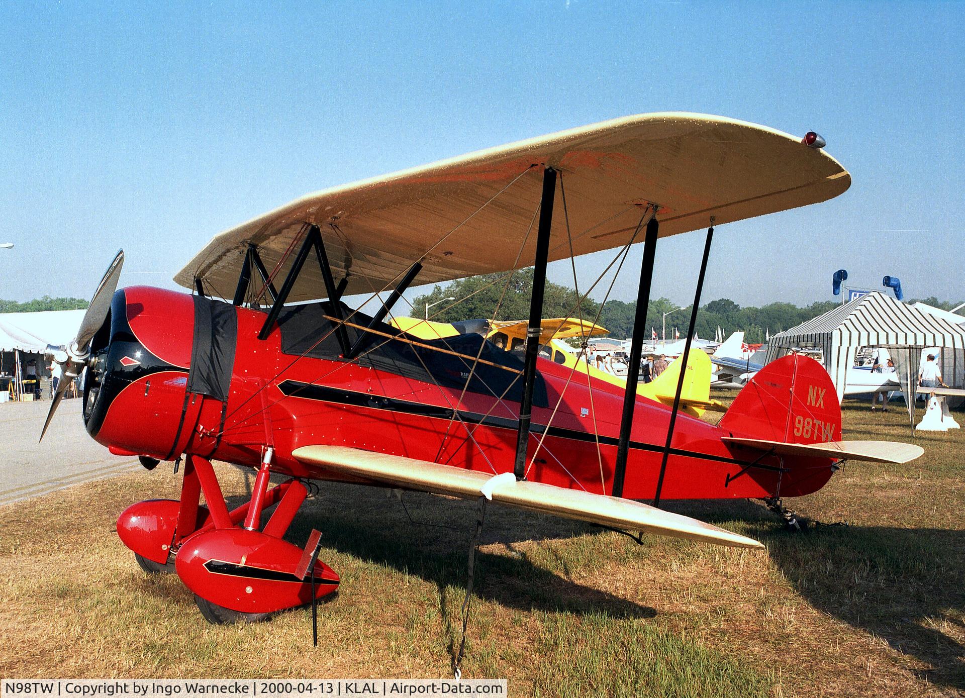 N98TW, 1999 WACO Taperwing T-10 Replica C/N 2502, Rare Aircraft Taperwing T-10 at 2000 Sun 'n Fun, Lakeland FL