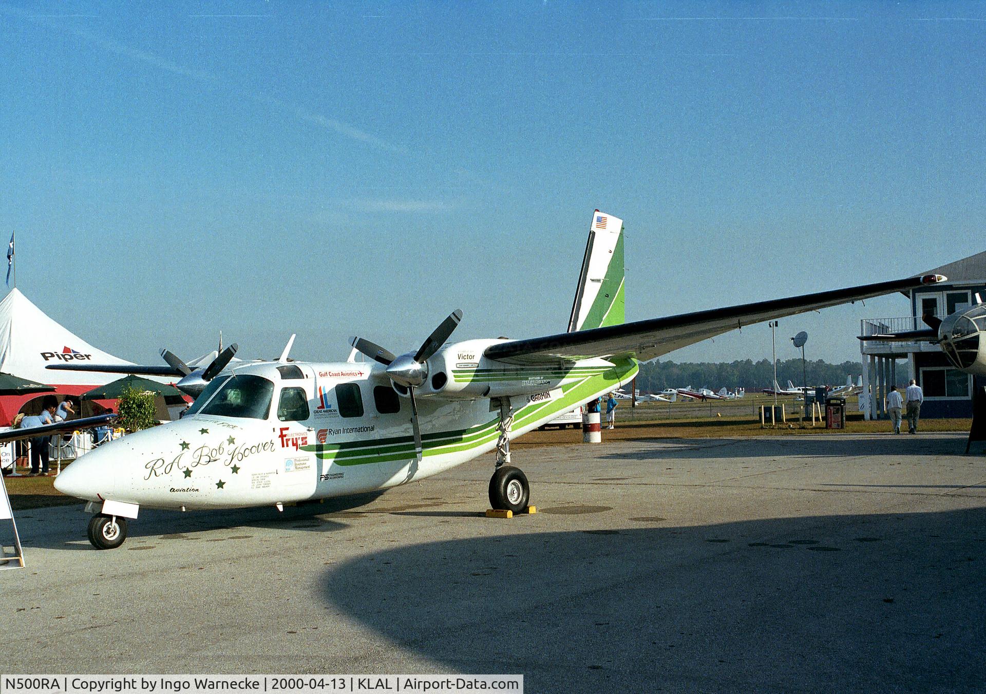 N500RA, 1972 Rockwell 500S Shrike Commander C/N 3127, Bob Hoover's Aero Commander 500 S Shrike Commander at 2000 Sun 'n Fun, Lakeland FL