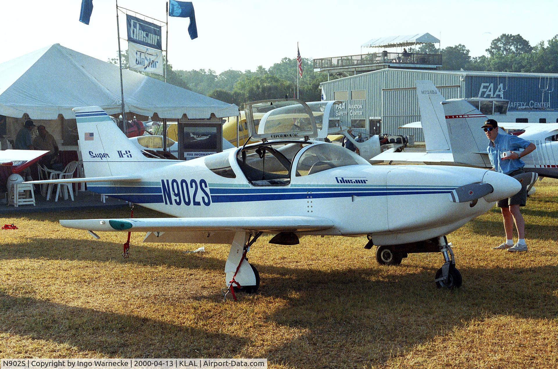 N902S, 1990 Stoddard-Hamilton Glasair SH-2 C/N 2000, Stoddard Hamilton Glasair Super II-S at 2000 Sun 'n Fun, Lakeland FL