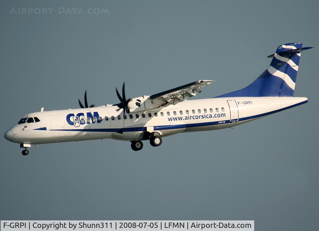 F-GRPI, 2005 ATR 72-212A C/N 722, On landing...