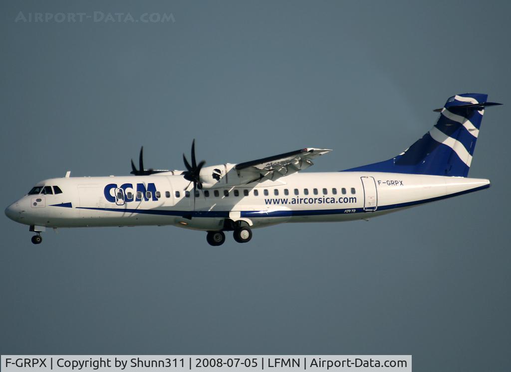 F-GRPX, 2006 ATR 72-212A C/N 734, On landing...