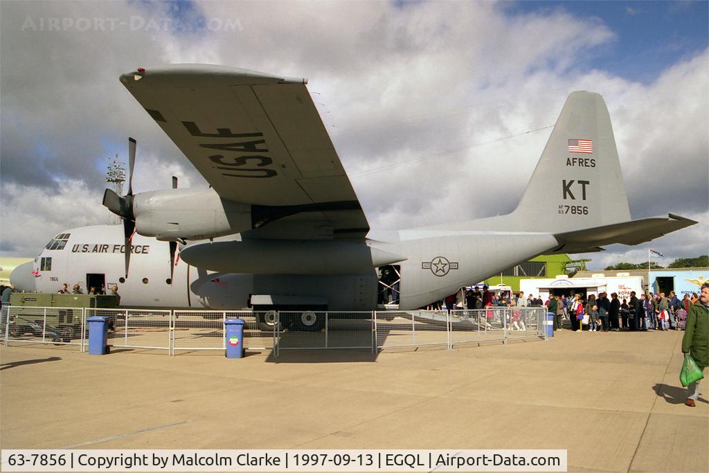 63-7856, 1963 Lockheed C-130E Hercules C/N 382-3926, Lockheed C-130E Hercules at RAF Leuchars Air Show in 1997.