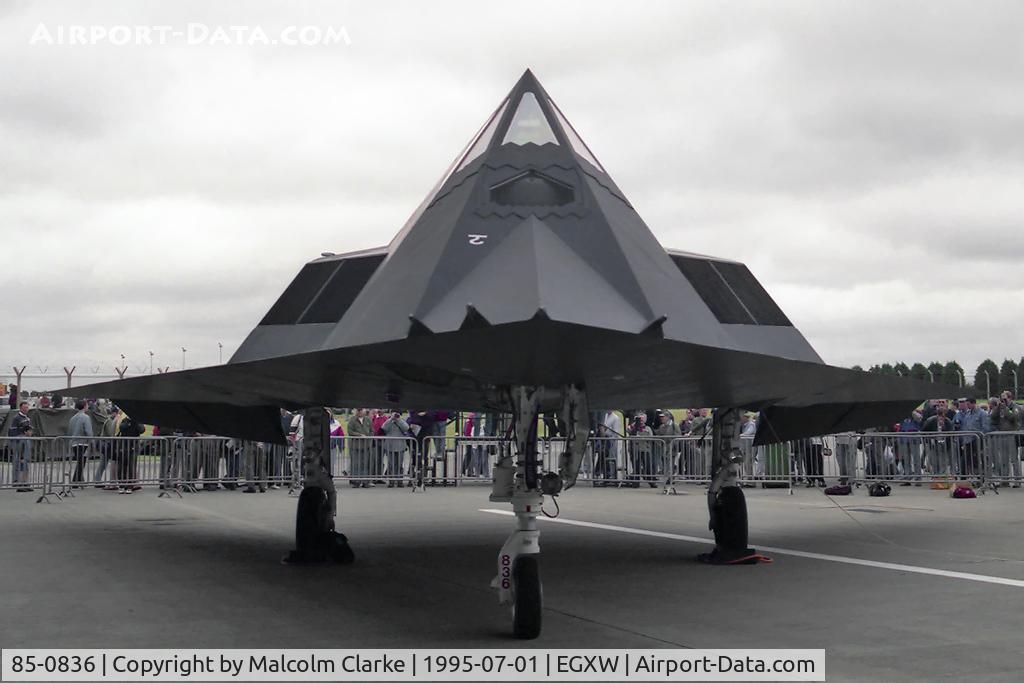 85-0836, 1985 Lockheed F-117A Nighthawk C/N A.4058, Lockheed F-117A Nighthawk at RAF Waddington's Air Show in 1995.