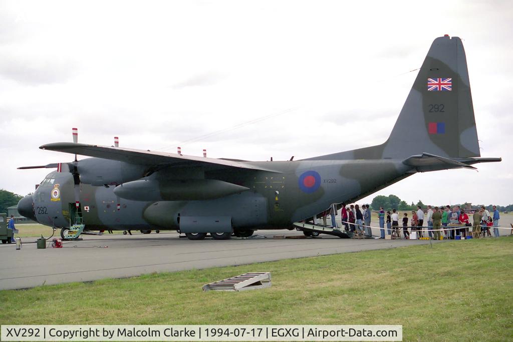 XV292, 1967 Lockheed C-130K Hercules C.1 C/N 382-4257, Lockheed C-130K Hercules C1 at RAF Church Fenton in 1994.
