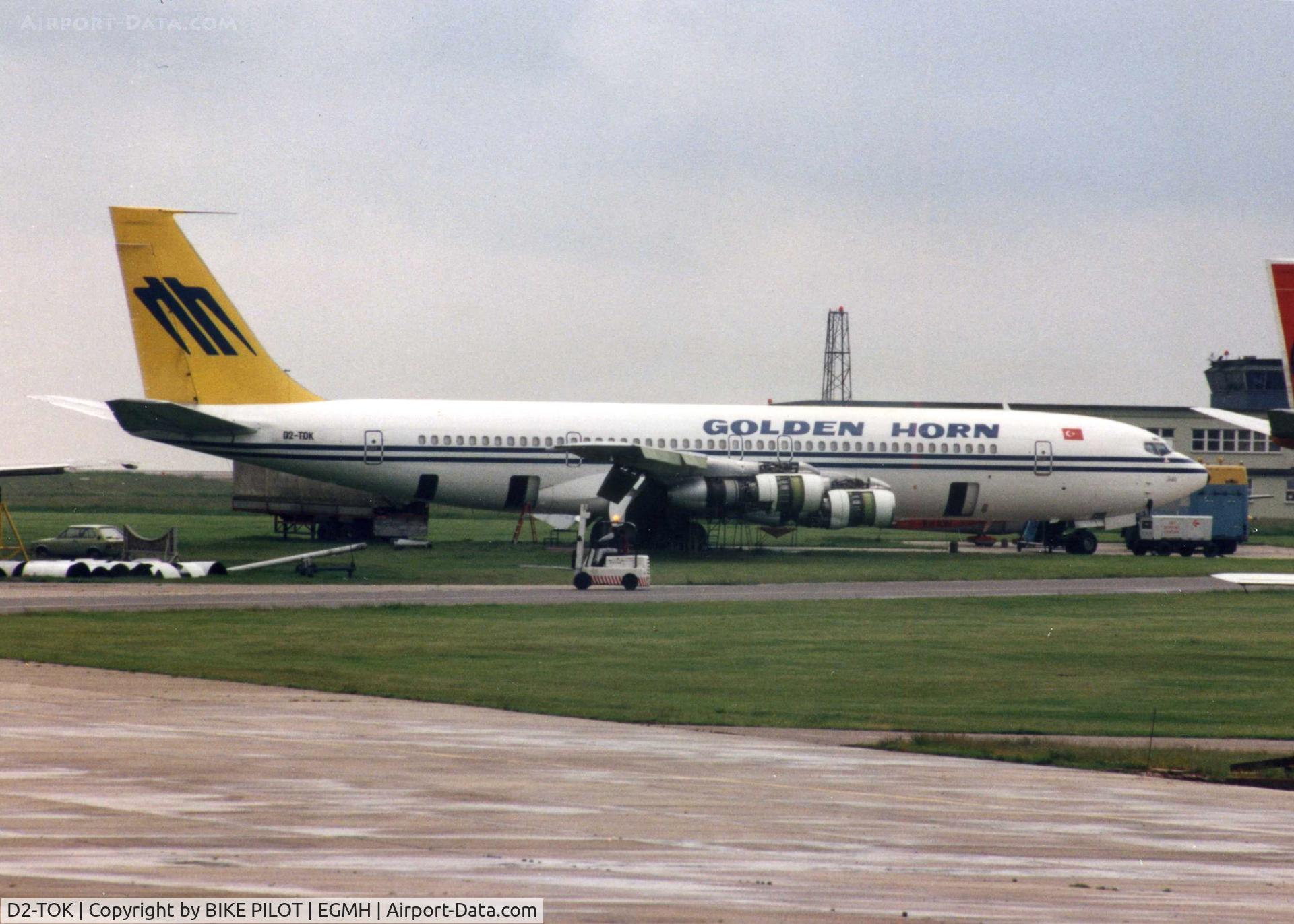 D2-TOK, 1968 Boeing 707-324C C/N 19869, BOEING 707 OF GOLDEN HORN AT MANSTON 1991 ISH