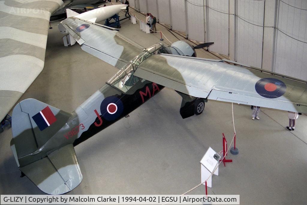 G-LIZY, 1940 Westland Lysander IIIA C/N 504/39, Westland Lysander IIIA at The Imperial War Museum, Duxford in 1994.