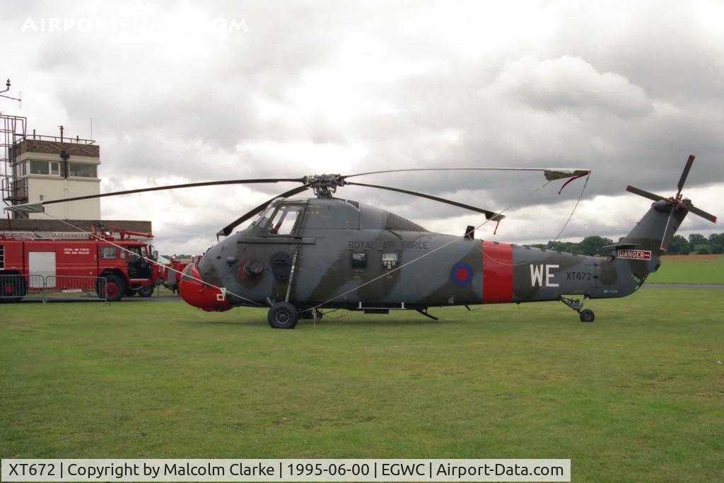 XT672, 1966 Westland Wessex HC.2 C/N WA540, Westland Wessex HC2 at RAF Cosford in 1995.