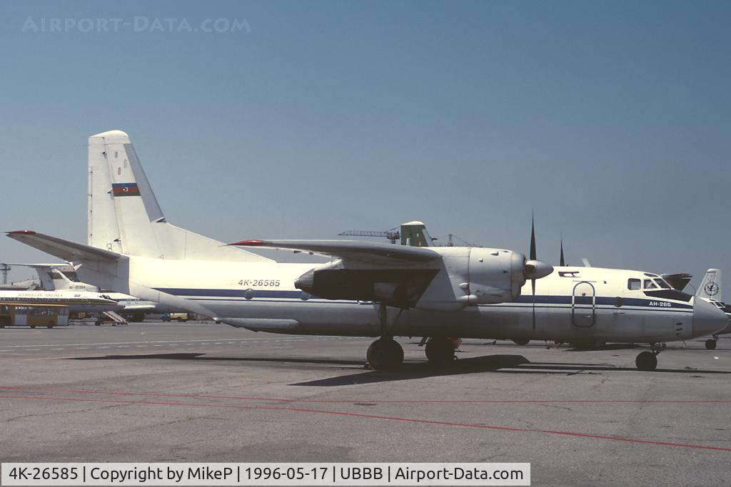 4K-26585, 1984 Antonov An-26B C/N 13802, Last noted in poor condition at Baku in 2005.