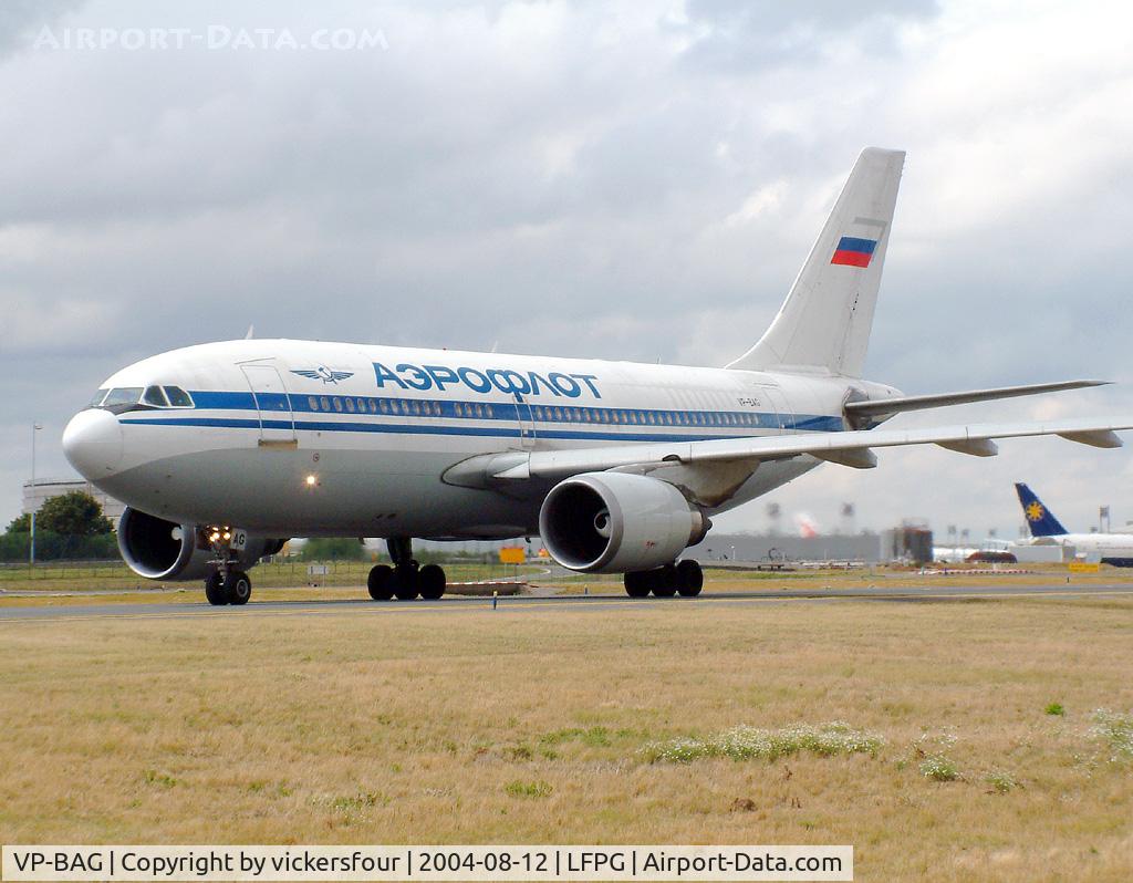VP-BAG, 1988 Airbus A310-304/ET C/N 475, Aeroflot. A310-304 (c/n 475).