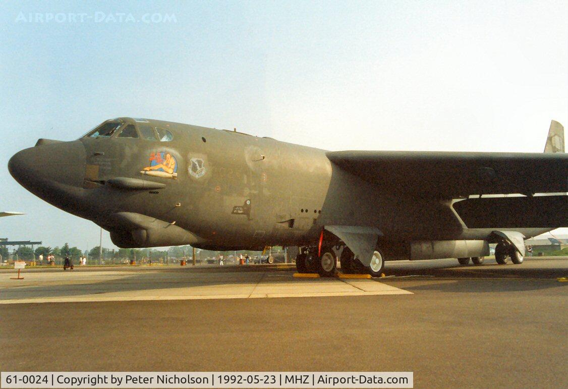 61-0024, 1961 Boeing B-52H Stratofortress C/N 464451, B-52H Stratofortress 
