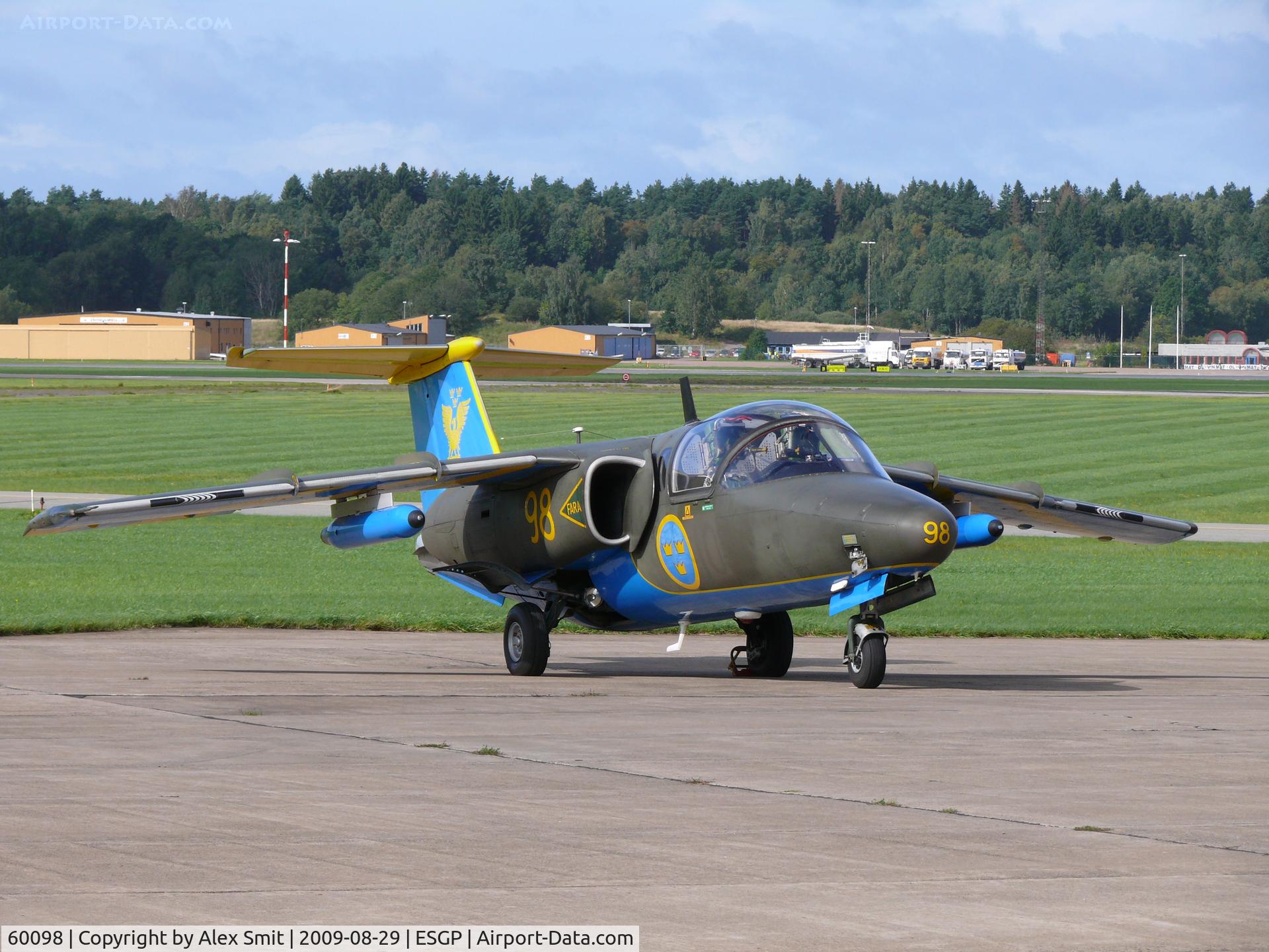 60098, Saab Sk.60A C/N 60098, SAAB SK60/105 60098/98 Swedish Air Force Team 60